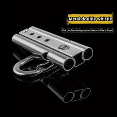 Metal Survival Whistle Keychain Life-saving for Outdoor Camping