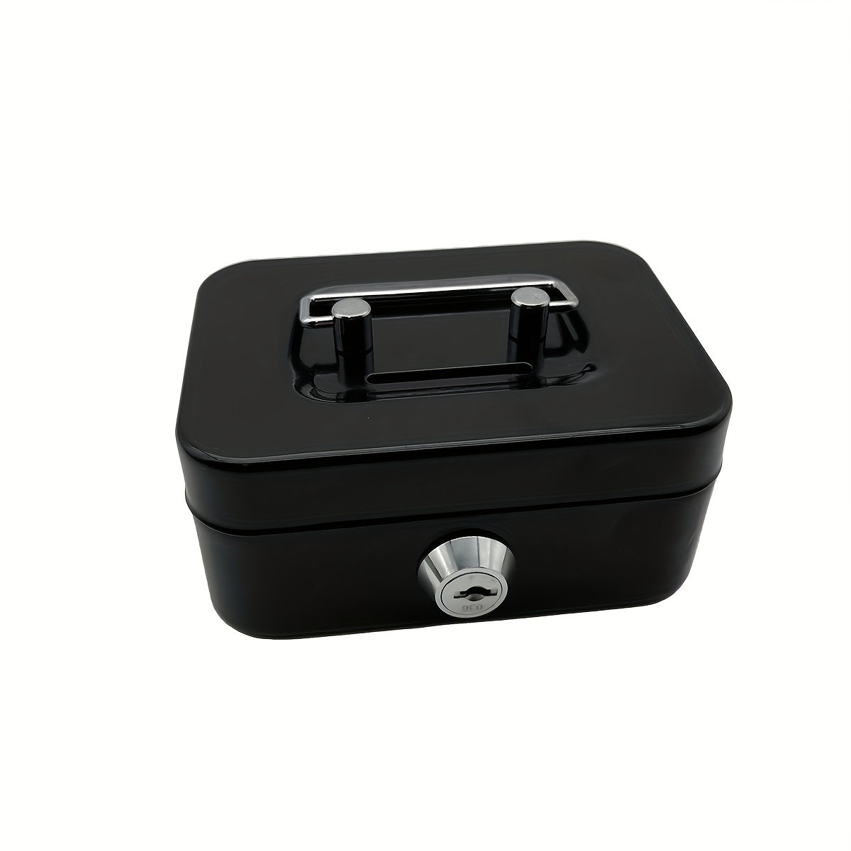 Metal Money Storage Box Locking Lid & Keys Home Dorm