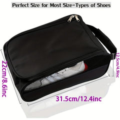 Golf Shoe Bag Zippered Ventilated Sports Travel Shoe Bag