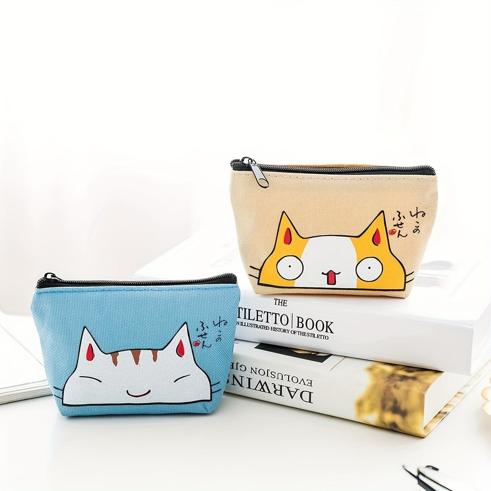 Cartoon Cat Coin Purse Small Storage Bag for Girls