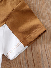 Baby Boys Colorful Short Sleeve Romper
