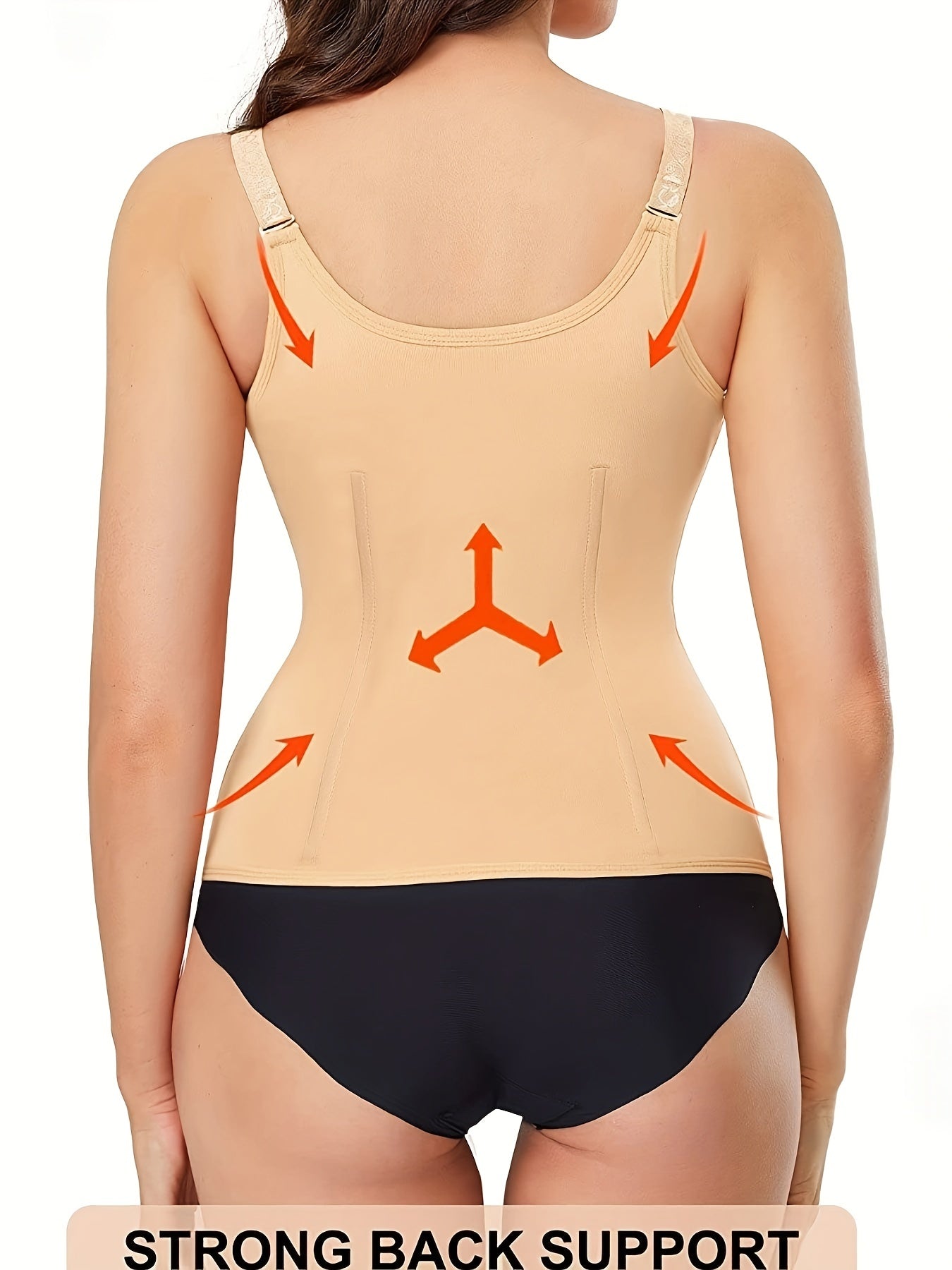 Zipper Shaping Slip Tops Waist Trainer Tummy Control Slimmer