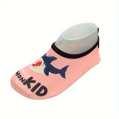 Girl's Shark Pattern Water Socks Non Slip Shoes