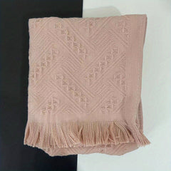 Tassel Jacquard Bath Hand Towel Cotton Soft Absorbent Bathroom Towel