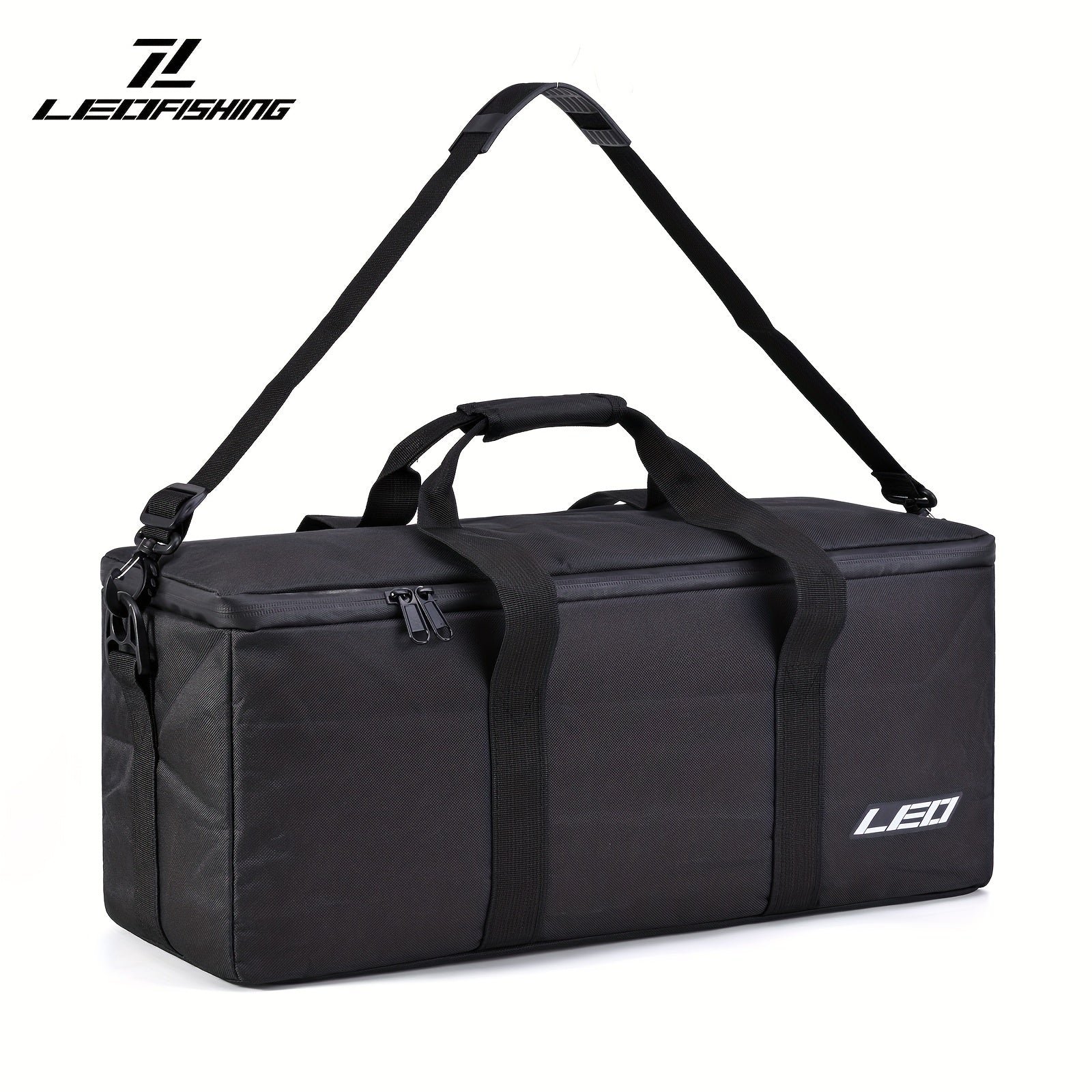 LEOFISHING Large Fishing Tackle Bag with Adjustable Strap