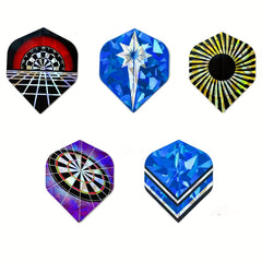 30pcs Dart Flights Durable PET And Laser Replacement Dart Tail Wings