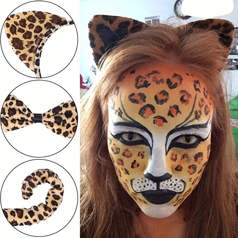 Halloween Cat Cosplay Accessories Set for Children and Adults
