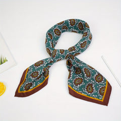 Paisley Print Square Scarf Lightweight Bandana