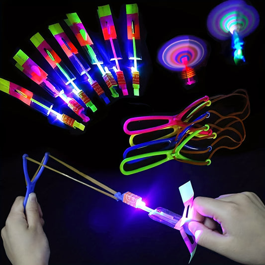 10pcs LED Light Arrow Flying Toys Flashing Children's Toys