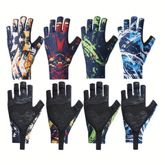 Sun Protection Tactical Fishing Gloves Breathable Non-slip Half Finger Gloves
