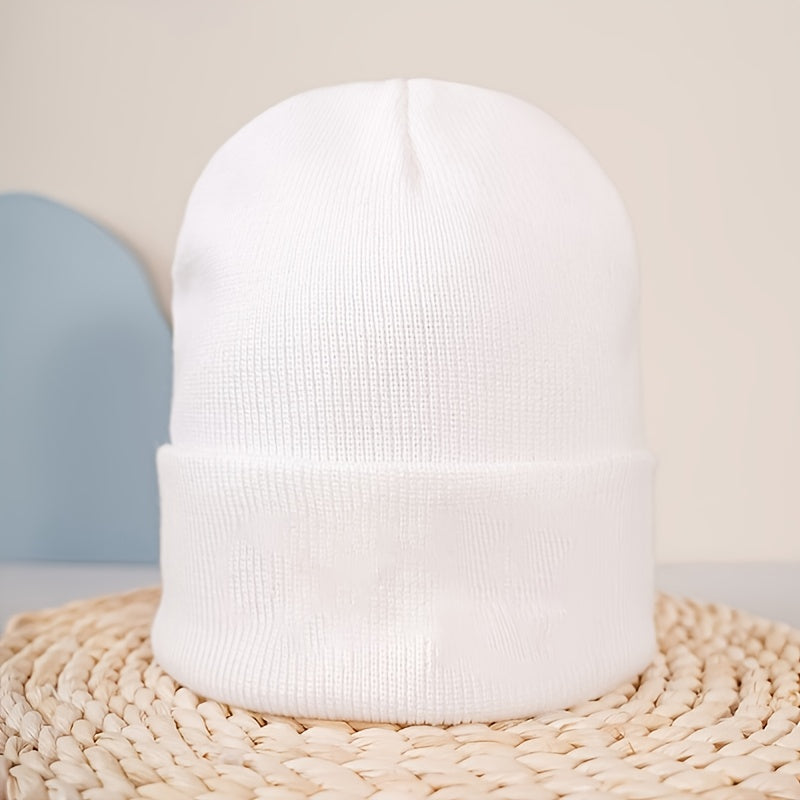 Warm Knit Cuffed Beanie Hat