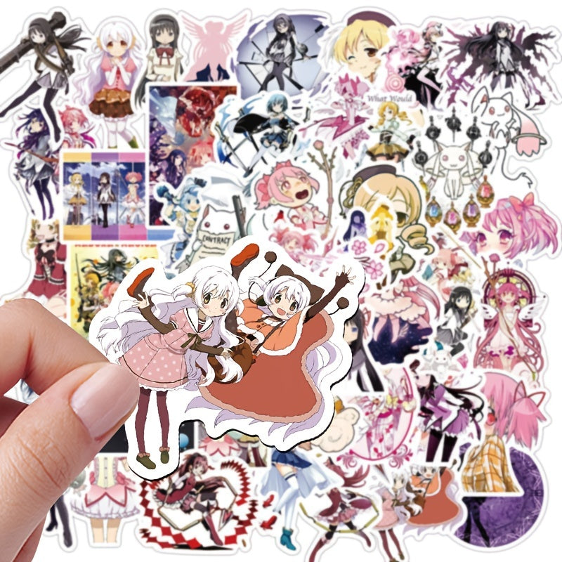 50pcs Puella Magi Madoka Magica Series Waterproof Sticker DIY Toys