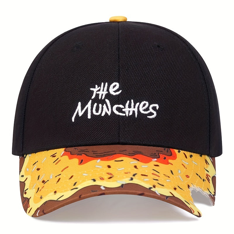 Donut Print Baseball Cap Anime Hip Hop Adjustable Sun Hat Unisex Dad Hats