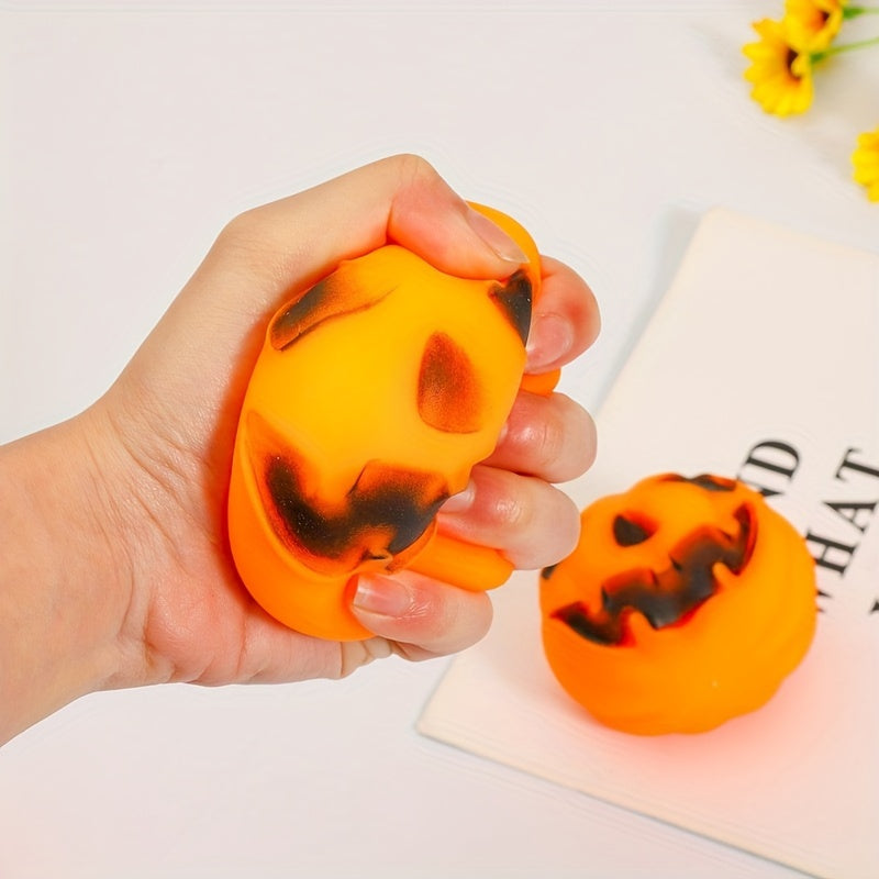 Halloween Pumpkin Squeeze Ball Funny Toy