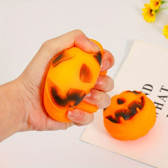 Halloween Pumpkin Squeeze Ball Funny Toy