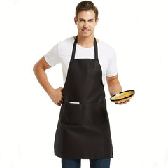 Machine Washable Bib Apron for Men and Women, Stain-Proof Cooking Apron