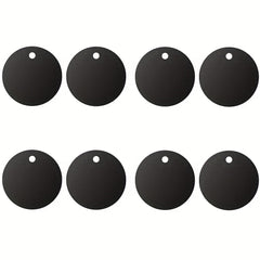 8pcs Metal Plate for Magnetic Car Mount Phone Holder, Full Adhesive, Round