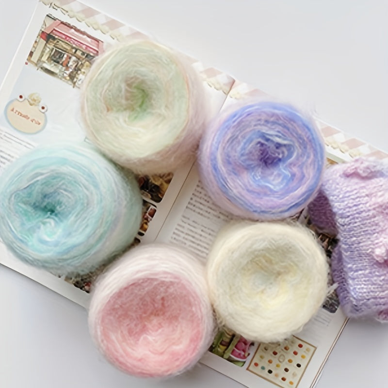 Gradient Sweater Yarn Fantasy Hand-mixed DIY Crochet