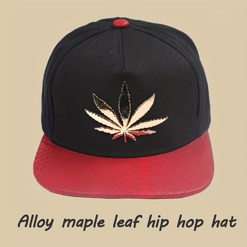 Maple Leaf Decor Baseball Cap Hip Hop Hat Trucker Cap