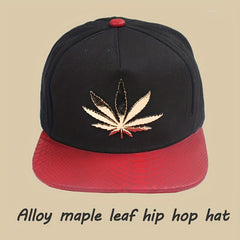 Maple Leaf Decor Baseball Cap Hip Hop Hat Trucker Cap