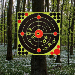 10pcs Stick & Splatter Self-Adhesive Targets 20-32 cm for Outdoor Training