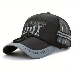 Classic Baseball Cap Summer Gauze Fishing Cap With Chin Fixed Rope