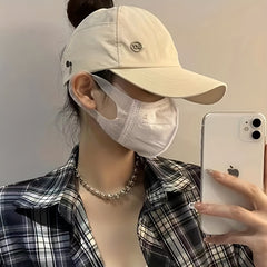Backless Ponytail Baseball Cap Sunscreen Visor Sun Hats For Women