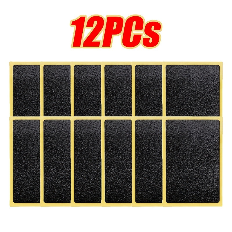 12pcs Tire Repair Patches Glue Adhesive Quick Drying Bicycle Tyre Patch