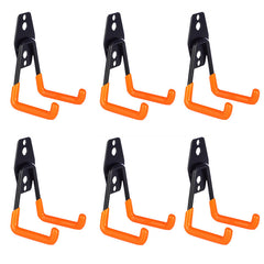 Heavy Duty Garage Hooks - Wall Mounted Practical Hooks with Anti-Slip Coating