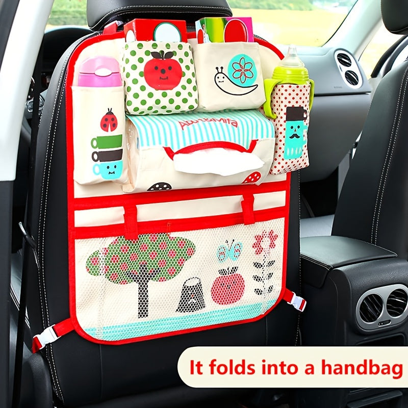 Car Seat Back Hanging Storage Bag Cartoon Design