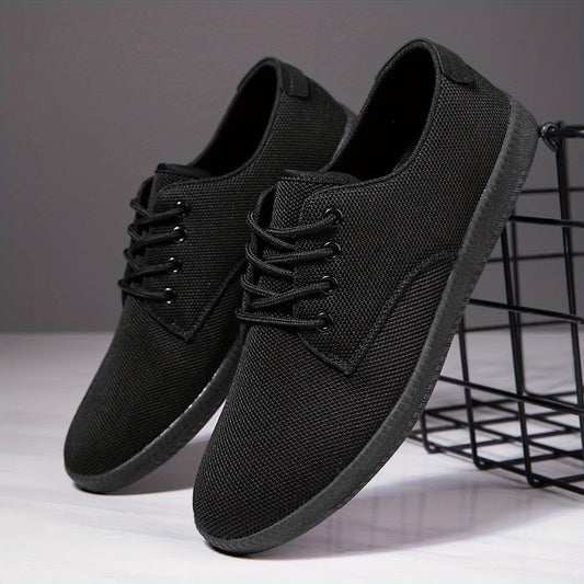 Men's Breathable Lace Up Knit Sneakers for Casual Outdoor Walking