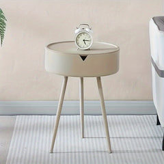 Creamy Wind Bedside Cabinet Modern Household Bedroom Small Bedside Storage Cabin