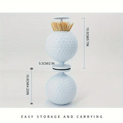 Golf Toothpick Tube Press Automatic Toothpick Box Portable Toothpick Bucket