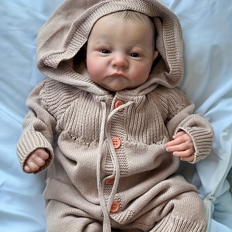 Realistic 19 Inch Reborn Baby Doll Soft Vinyl Lifelike Newborn Toy