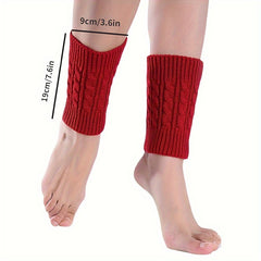 Knitted Leg Warmers Warm & Comfy Short Socks Stockings