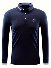 Deer Print Men's Lightweight Polo Shirt