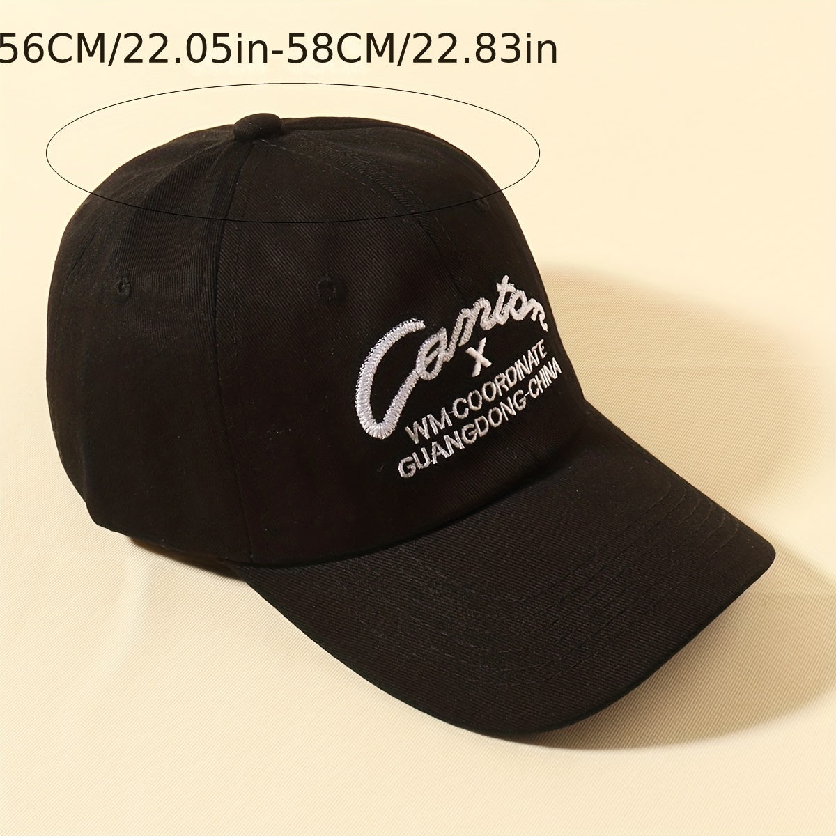 Alphabet Embroidery Baseball Cap Soft Top Sports Cap
