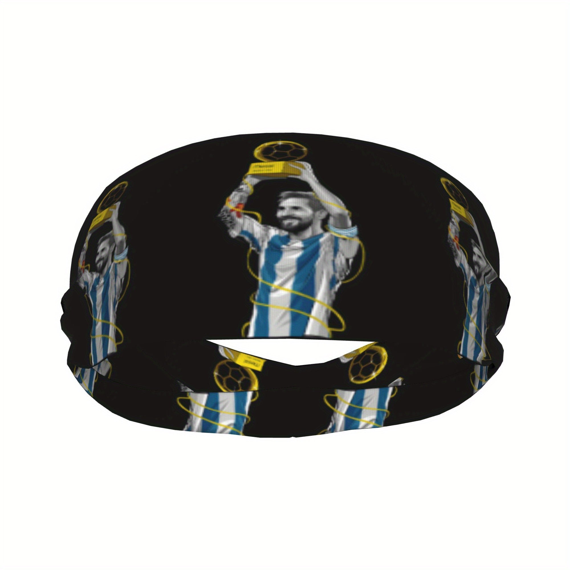 One Piece Messi Sports Uniform with Headband for Yoga Fitness Running