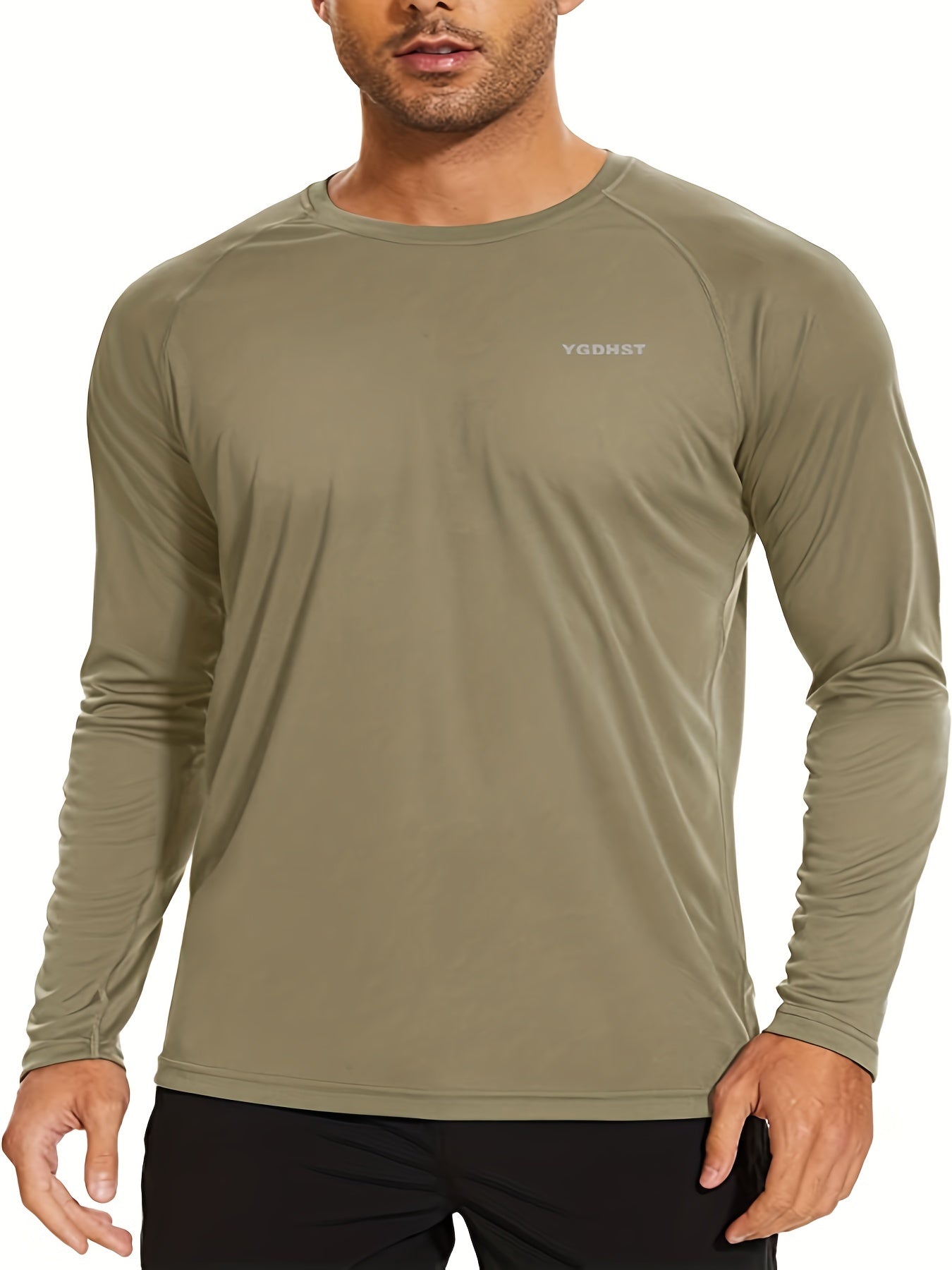 Men's Quick Dry Long Sleeve Rash Guard UPF 50 Sun Protection Shirt