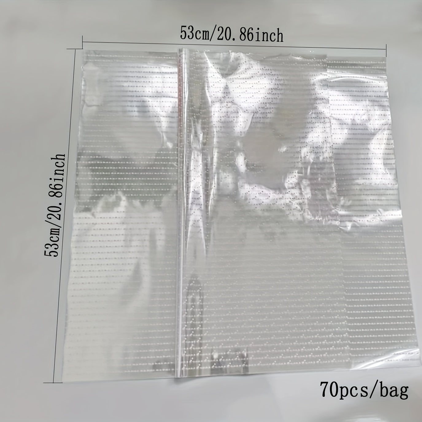 70pcs Cellophane Flower Wrapping Paper Star Dust Bag