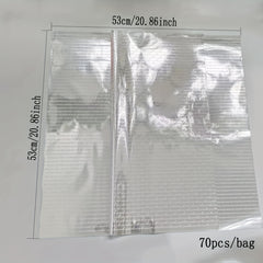 70pcs Cellophane Flower Wrapping Paper Star Dust Bag