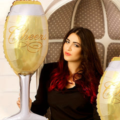 1pc Cheers Goblet Balloon Large Wine Glass Balloon