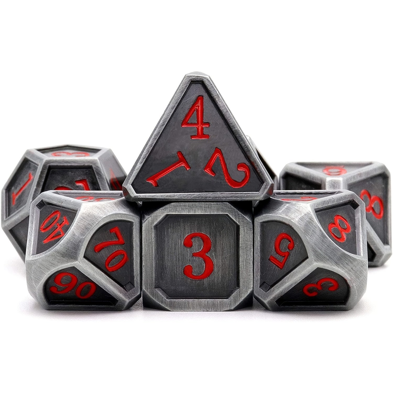 7pcs Metal Polyhedral Dices Set for Board Games