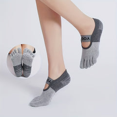 Women's 5-Toe Split Yoga Socks Non Slip Strap Sports Socks