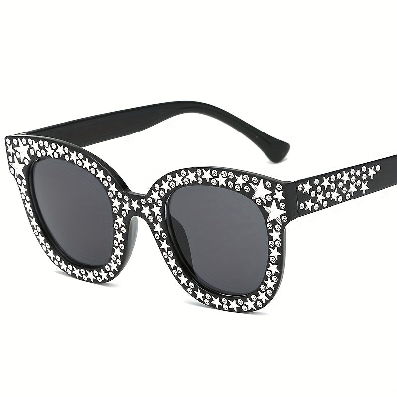 Rhinestone & Star Sunglasses w/ Box UV400