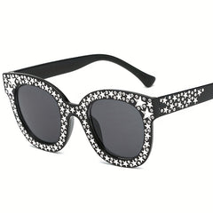 Rhinestone & Star Sunglasses w/ Box UV400