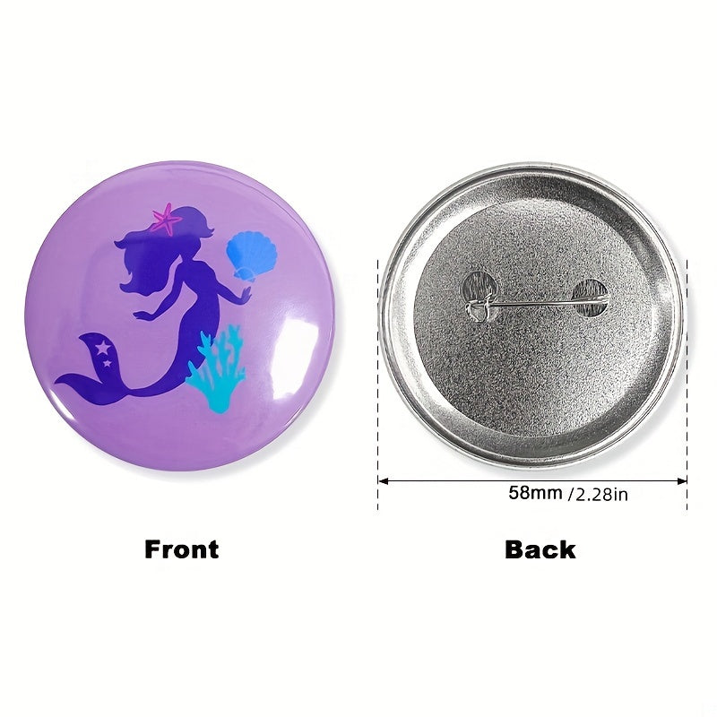 Birthday Buttons Pins For Girls Party Cartoon Button Pin Party Supplies