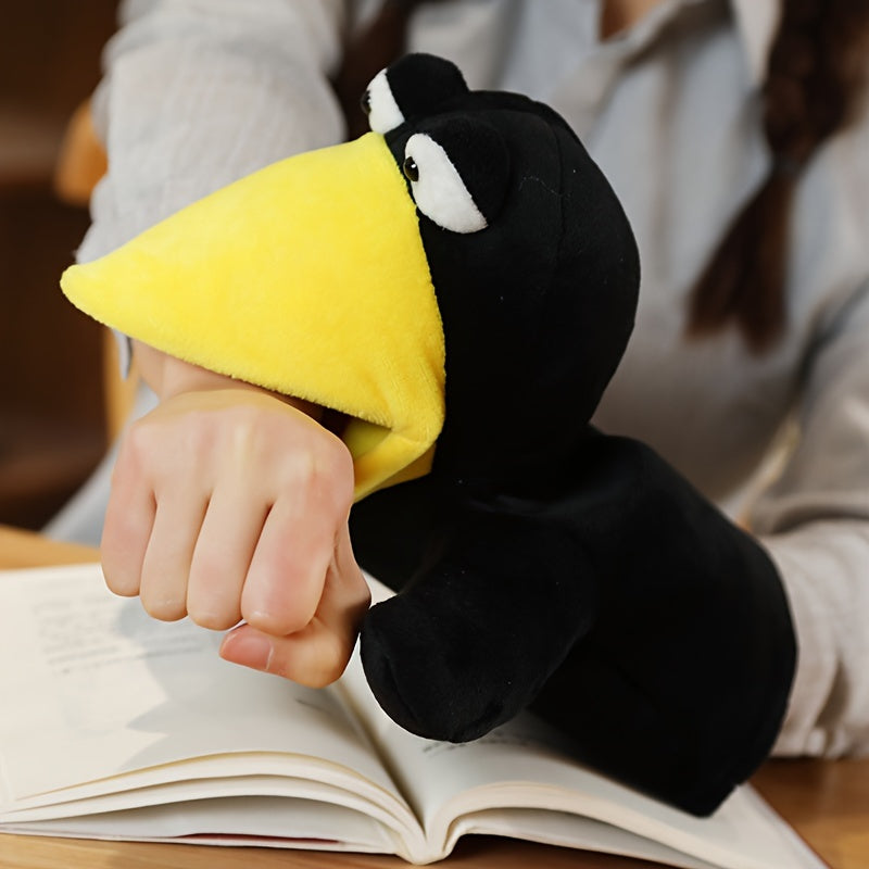 Animal Plush Hand Puppets - Crow & Fox - Set of 2