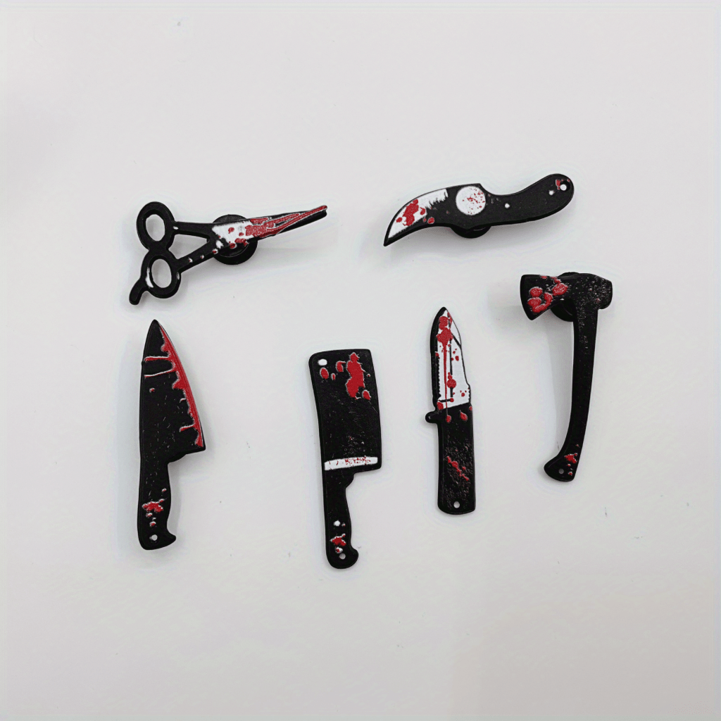 6 Pcs Dark Horror Simulation Halloween Accessories Set