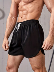 Men's Breathable Drawstring Running Shorts for Gym Sports Training